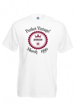 Мъжка тениска за Рожден ден  Perfect vintage March