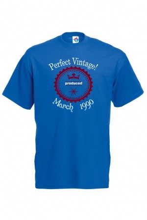 Мъжка тениска за Рожден ден  Perfect vintage March