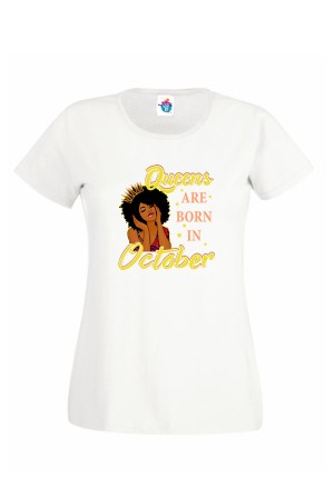 Дамска тениска за рожден ден  Queens