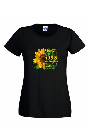 Дамска Тениска За Рожден Ден Sunshine Sunflower За Август