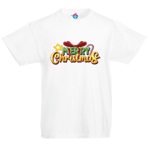 Детска тениска за Коледа Весела Коледа, 2