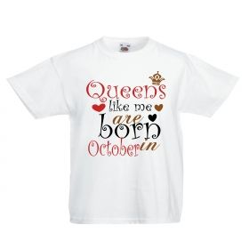 Детска тениска за рожден ден Queens like me