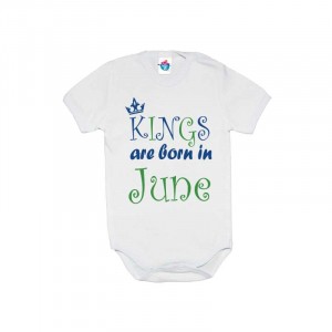 Бебешко боди Кралете са родени през ....(3)