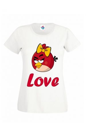 Дамска Тениска с надпис за Свети Валентин - Angry Love Woman