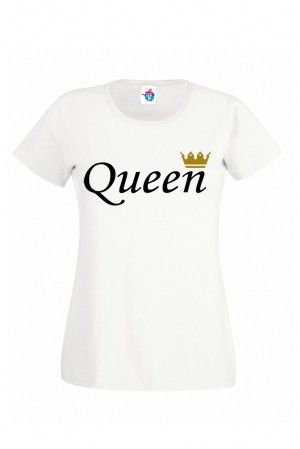 Дамска Тениска с надпис за Свети Валентин - Queen