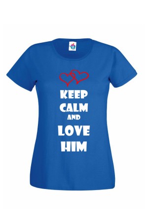 Дамска Тениска за двойки - Love Him